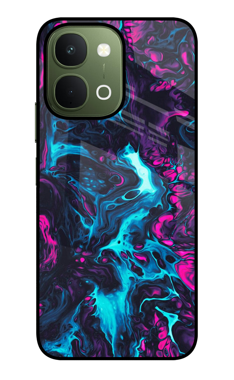 Abstract Vivo T5x 5G Back Cover, Glass case