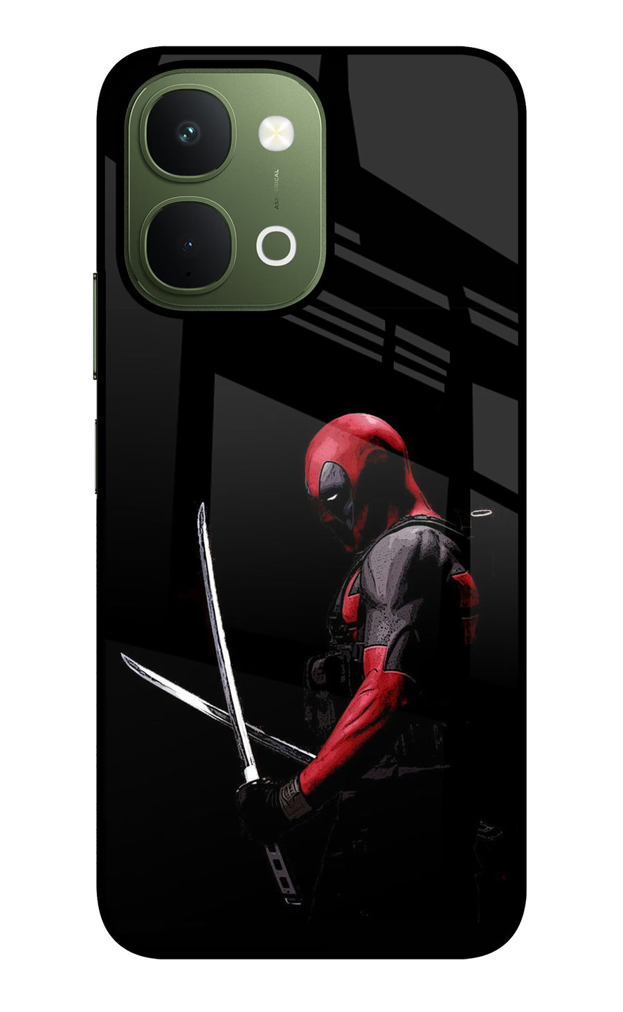 Deadpool Vivo T5x 5G Back Cover, Glass case