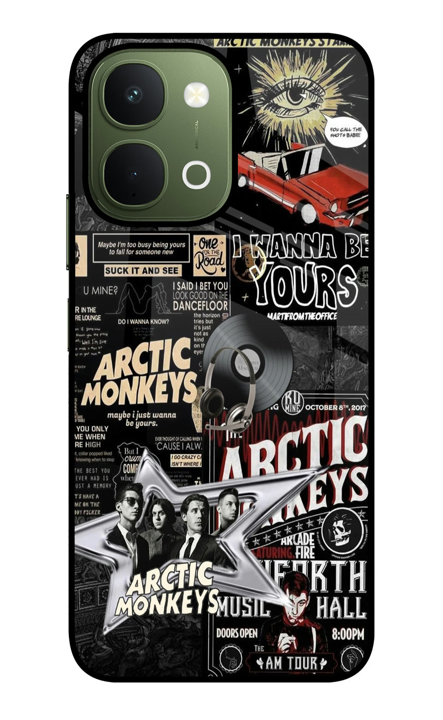 Arctic Monkeys Vivo T5x 5G Back Cover, Glass case