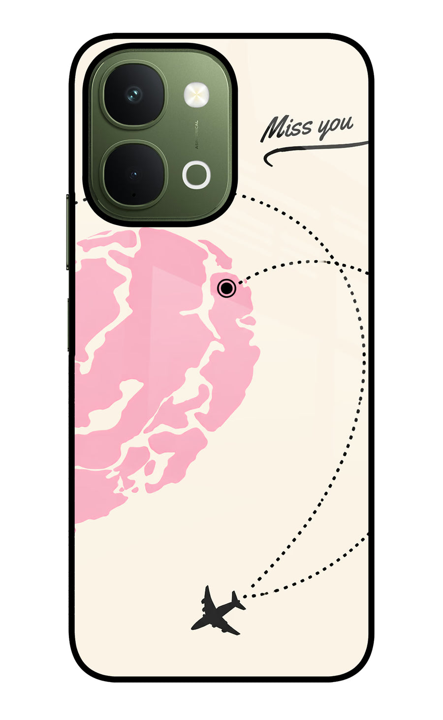 Miss Orbit Vivo T5x 5G Back Cover, Glass case