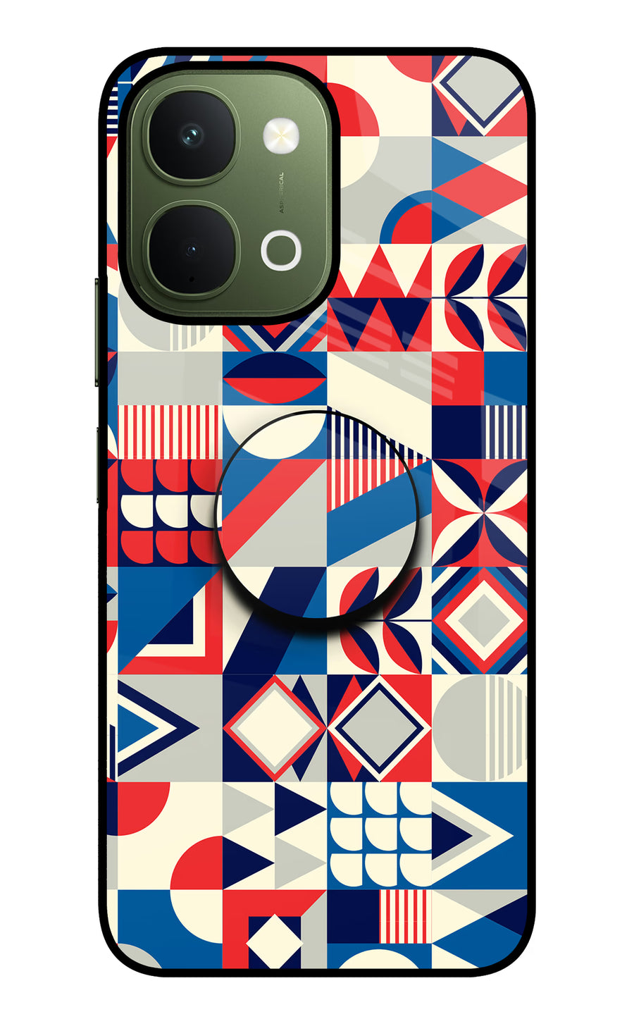 Colorful Pattern Vivo T5x 5G Pop Case, Glass case