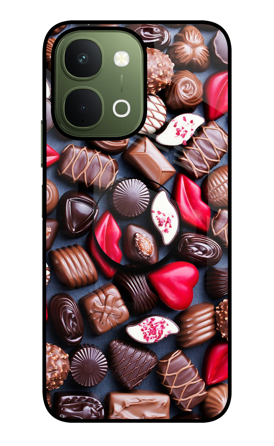 Chocolates Vivo T5x 5G Pop Case, Glass case