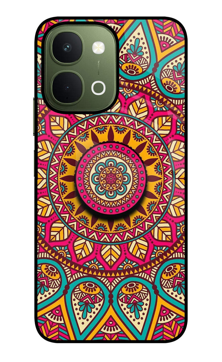 Mandala Vivo T5x 5G Pop Case, Glass case