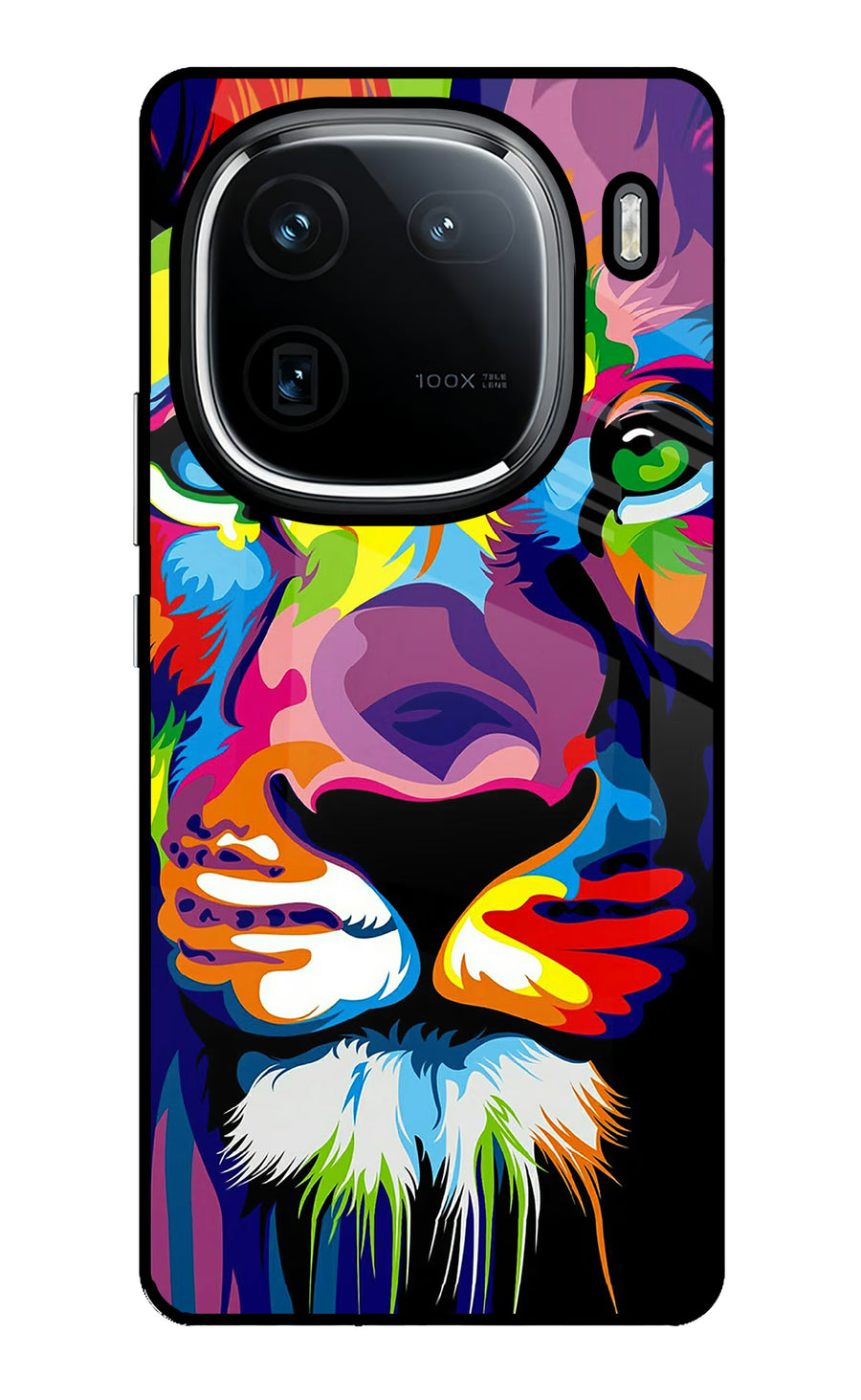 Lion iQOO 12 5G Back Cover, Glass case