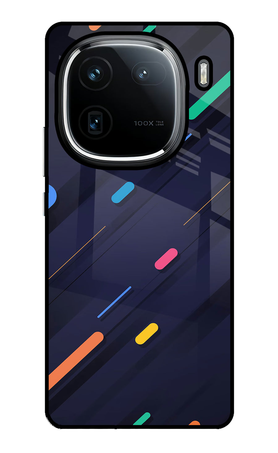 Abstract Design iQOO 12 5G Back Cover, Glass case