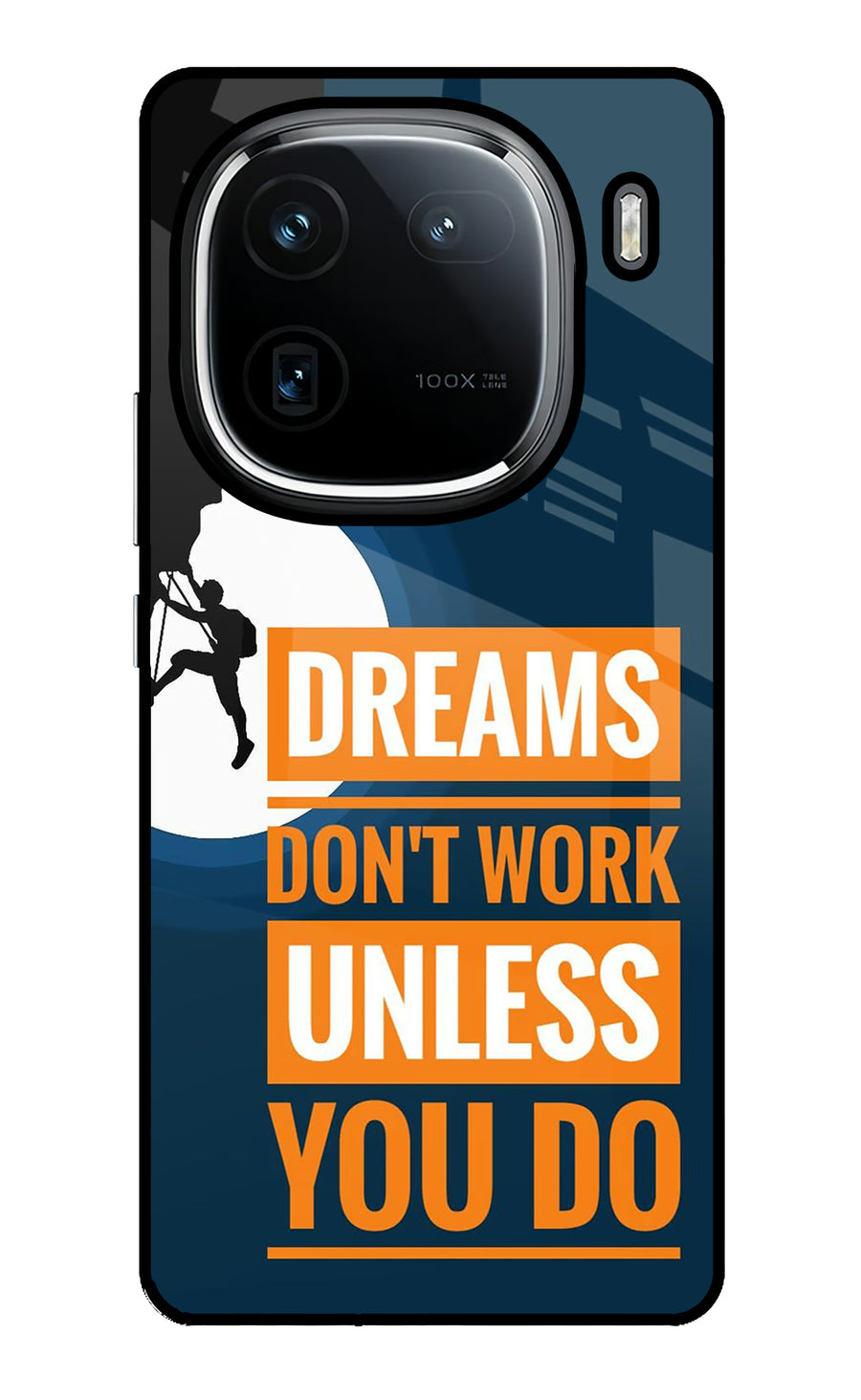 Dreams Don’T Work Unless You Do iQOO 12 5G Back Cover, Glass case