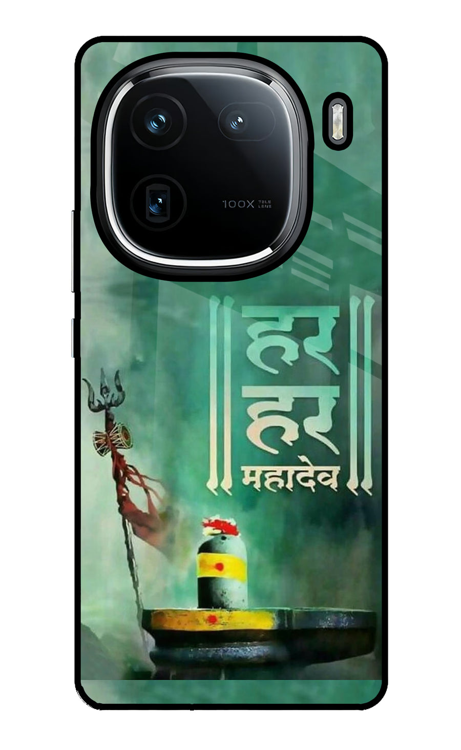 Har Har Mahadev Shivling iQOO 12 5G Back Cover, Glass case