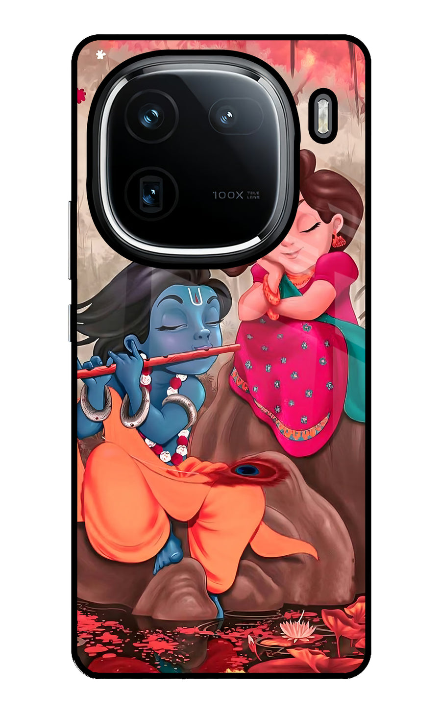 Radhe Krishna iQOO 12 5G Back Cover, Glass case