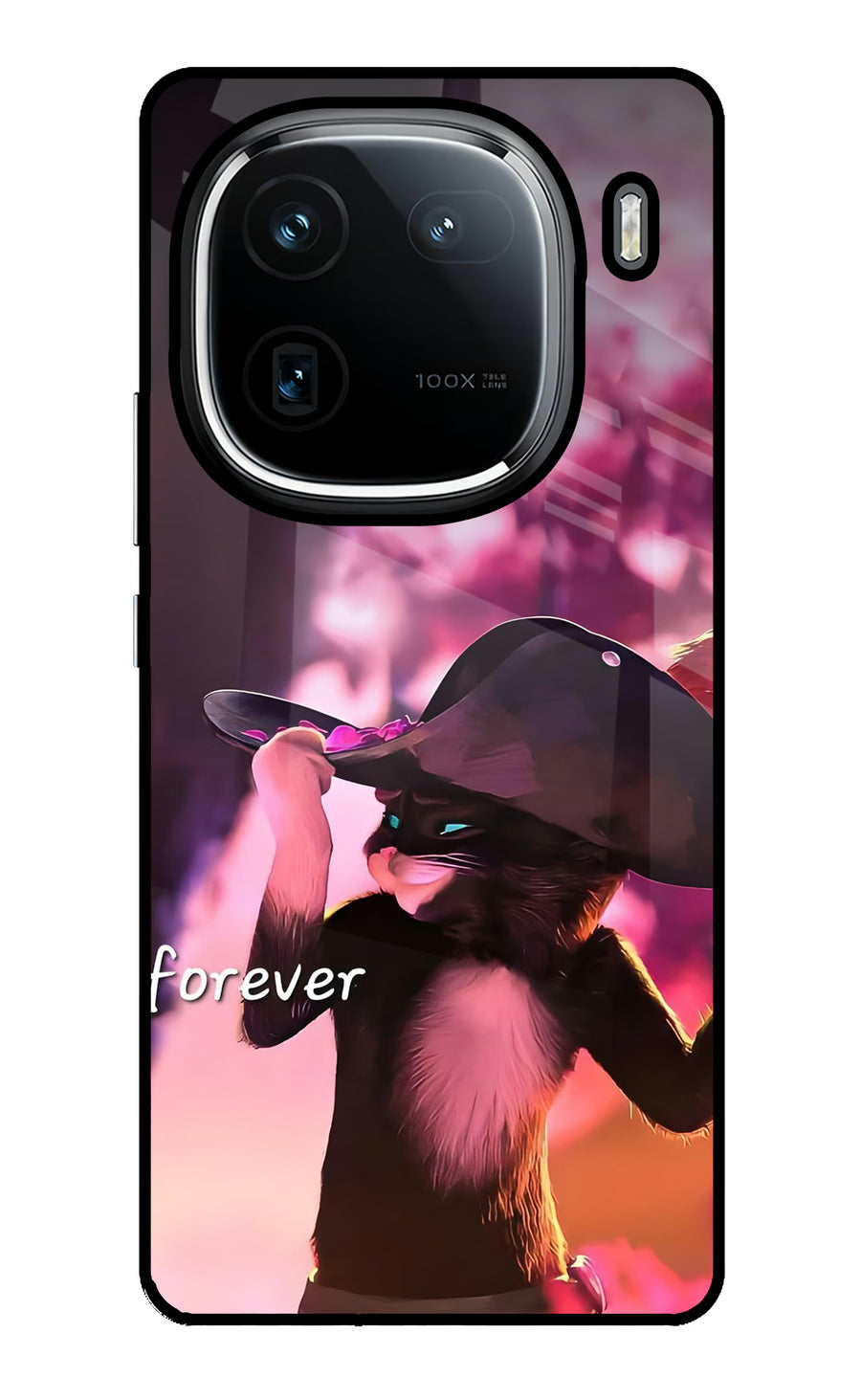 Forever Cat iQOO 12 5G Back Cover, Glass case