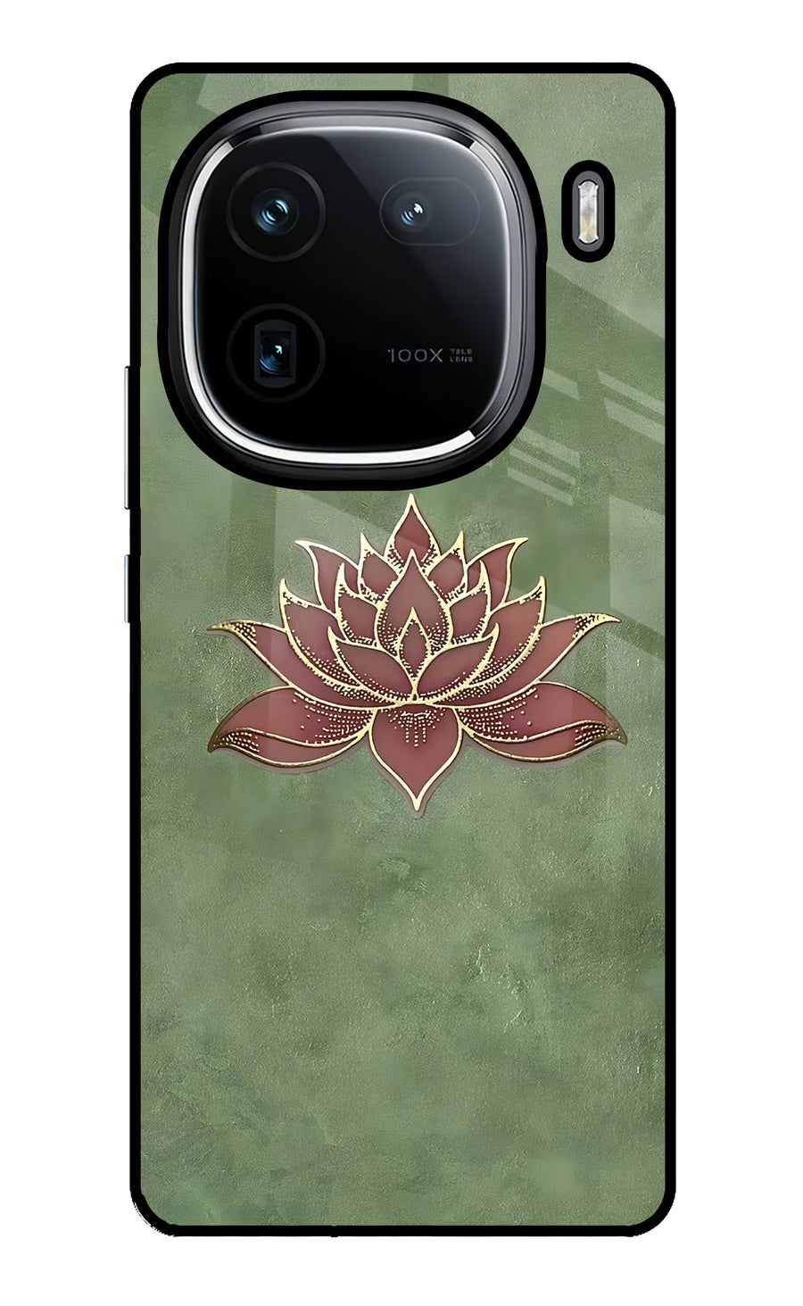 Lotus Grace iQOO 12 5G Back Cover, Glass case