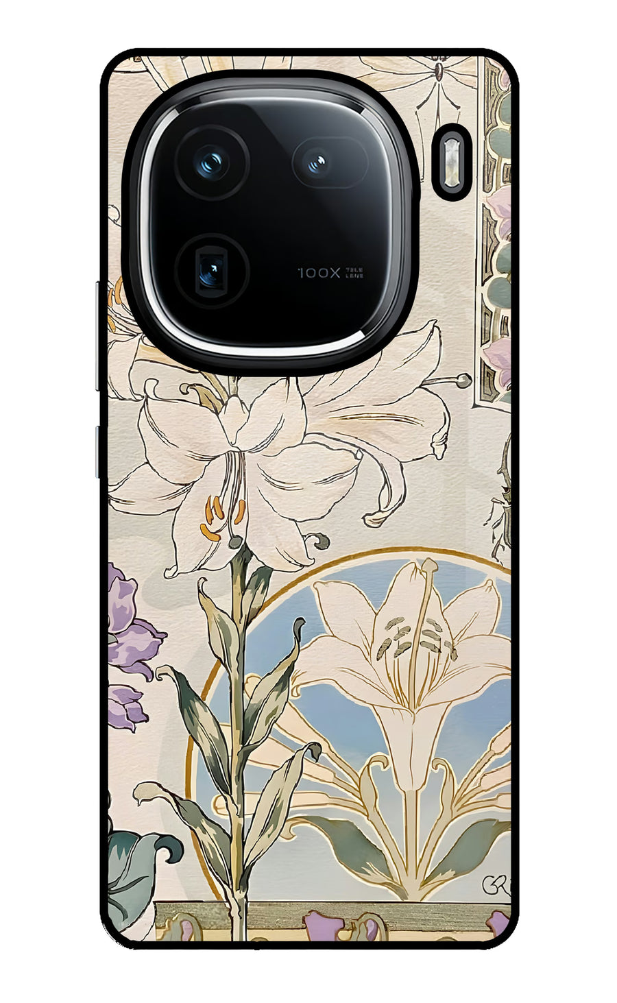 White Lily iQOO 12 5G Back Cover, Glass case