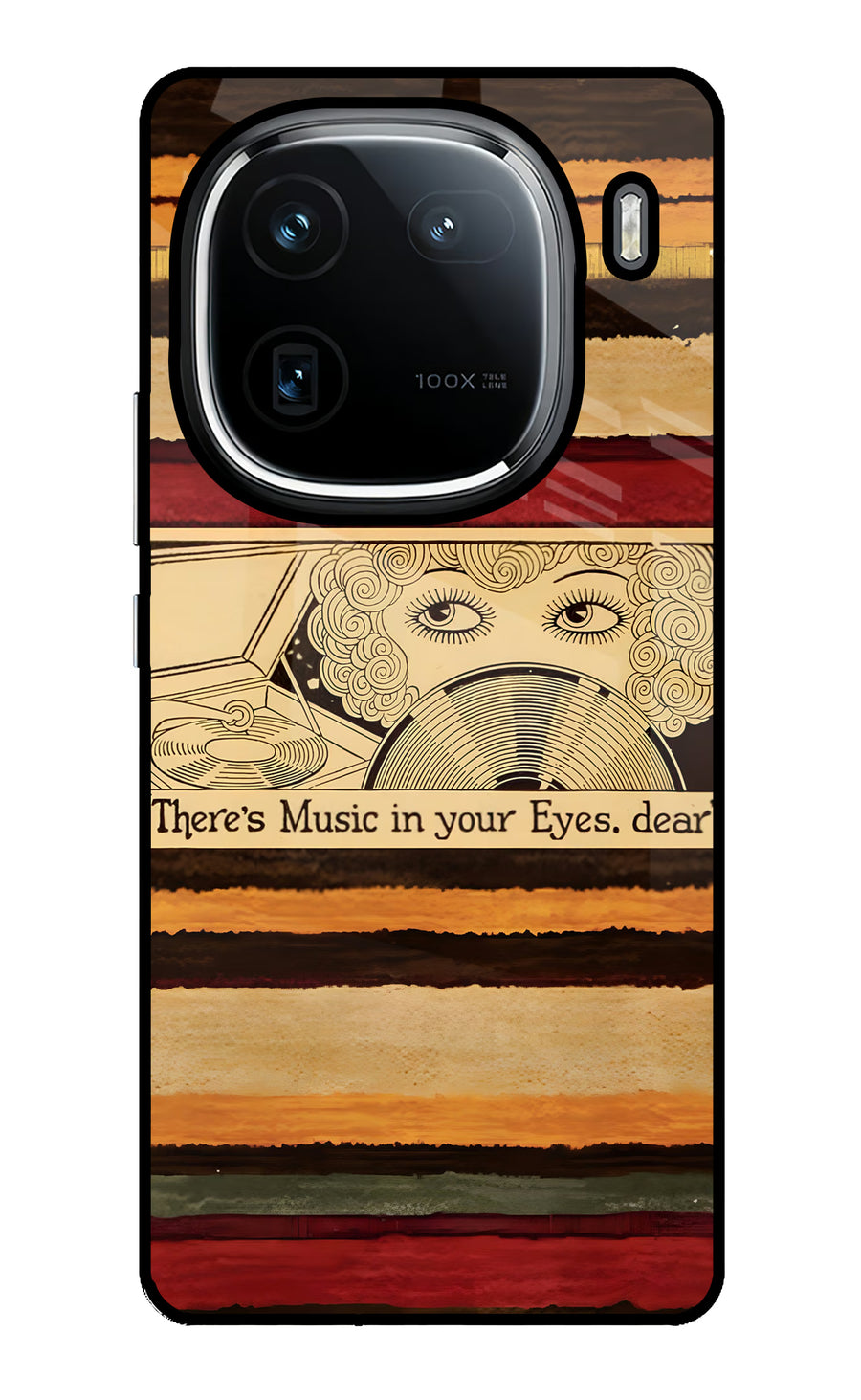 Vinyl Stripes iQOO 12 5G Back Cover, Glass case