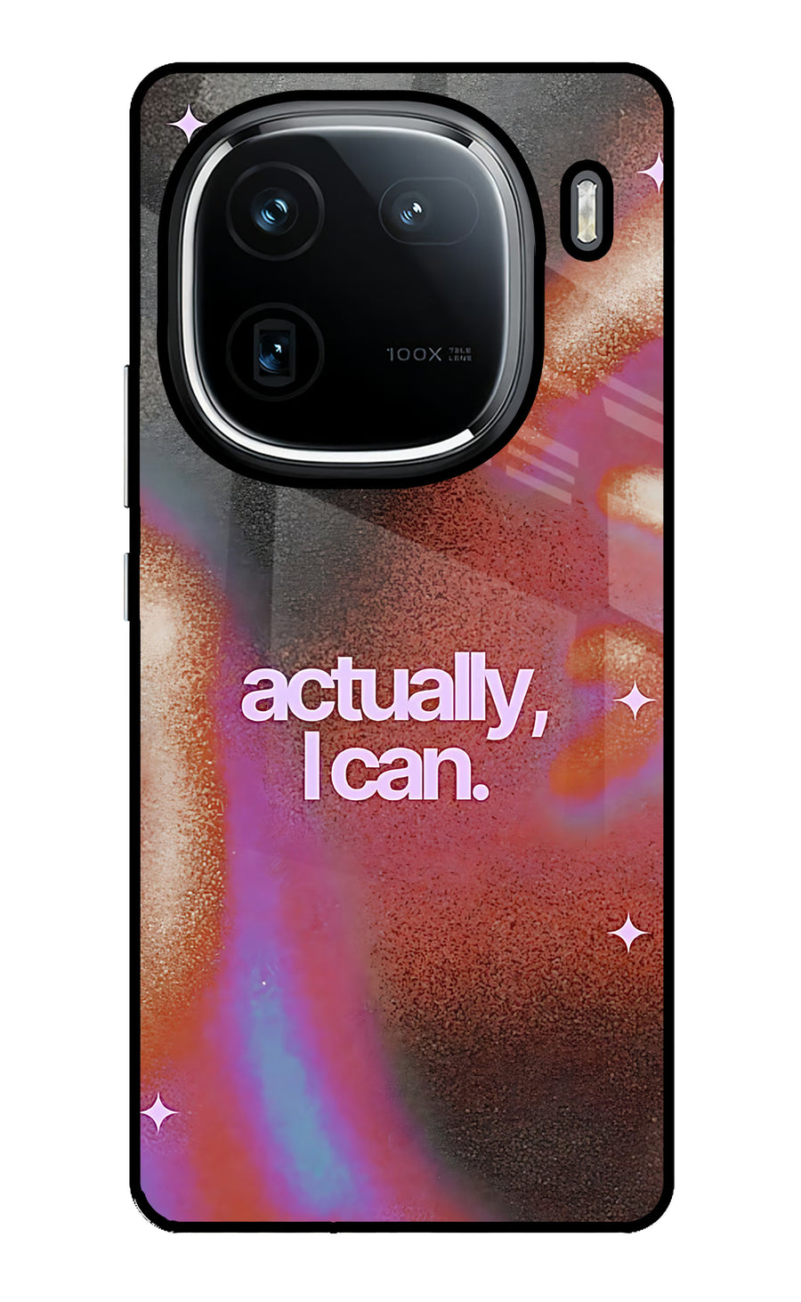 Pink Aura iQOO 12 5G Back Cover, Glass case
