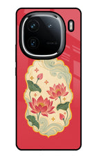 Pink Lotus iQOO 12 5G Glass Case