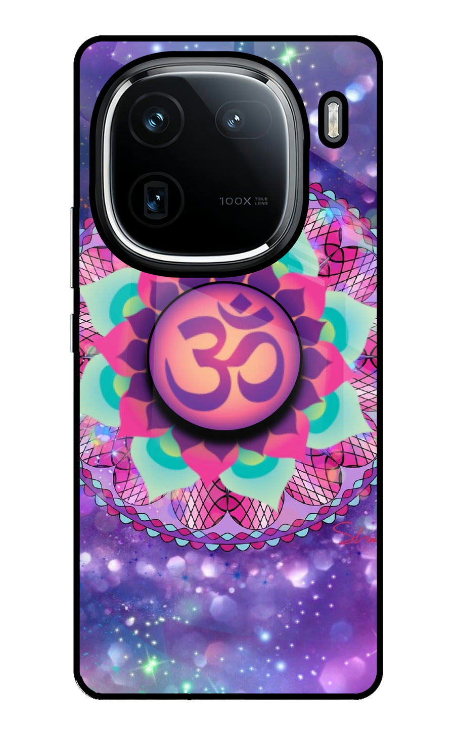 Om Purple iQOO 12 5G Pop Case, Glass case