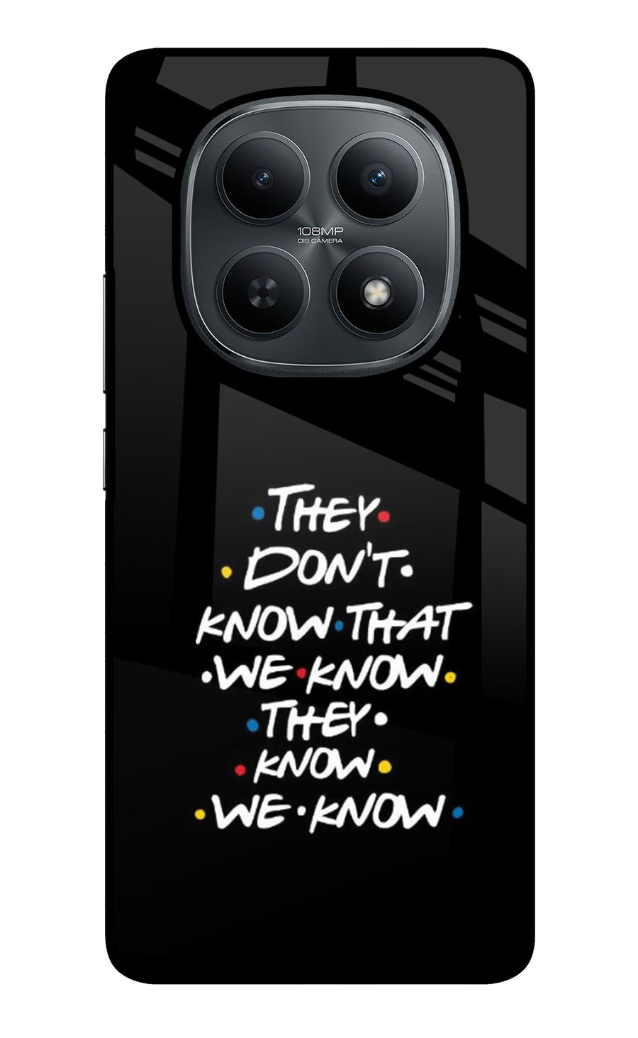 FRIENDS Dialogue Redmi Note 15 5G Back Cover, Glass case