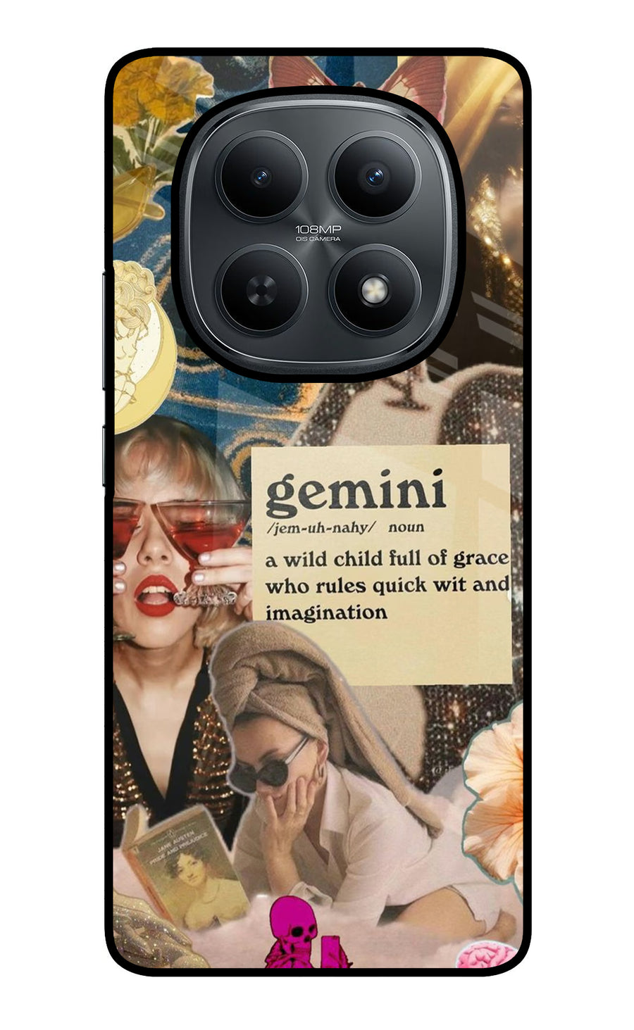 Gemini Zodiac Redmi Note 15 5G Back Cover, Glass case