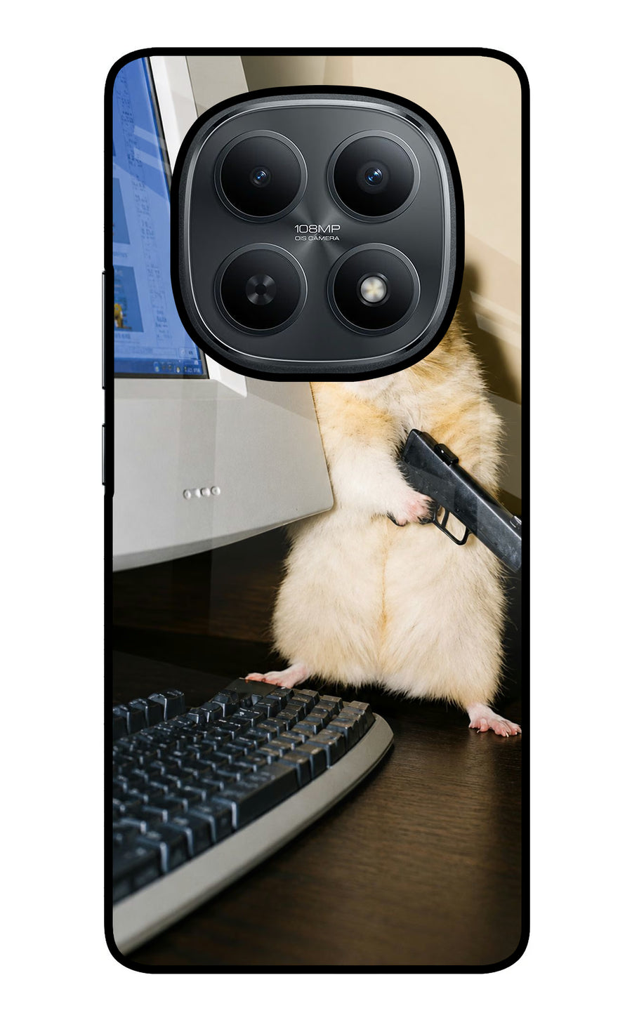 Hacker Hamster Redmi Note 15 5G Back Cover, Glass case
