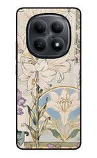 White Lily Redmi Note 15 5G Glass Case Back Cover by Casekaro