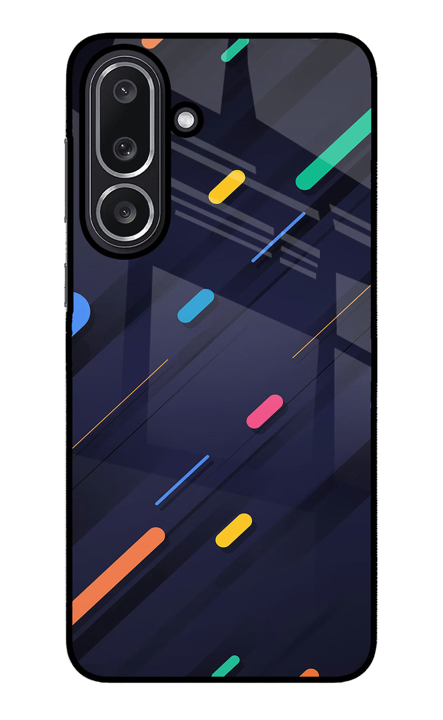 Abstract Design Samsung M36 5G Back Cover, Glass case