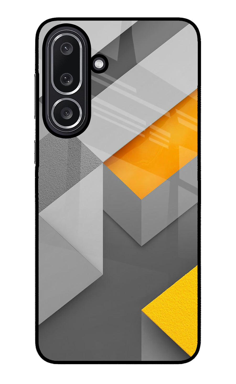 Abstract Samsung M36 5G Back Cover, Glass case