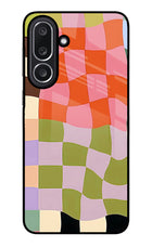 Wavy Grid Samsung M36 5G Glass Case