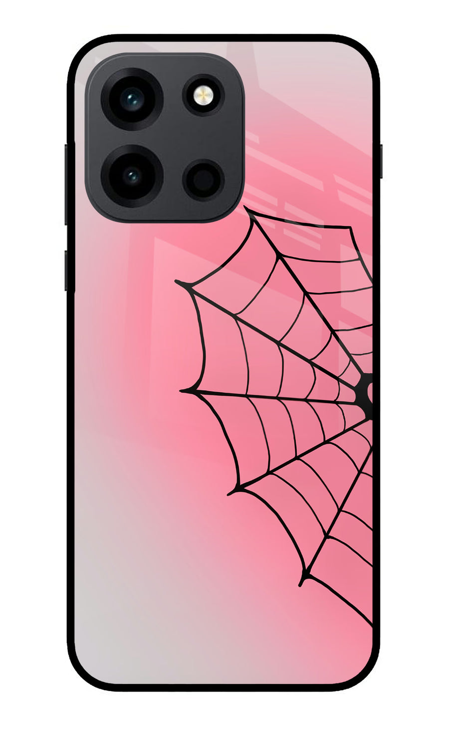 Pink Web OnePlus Nord 6 Back Cover, Glass case