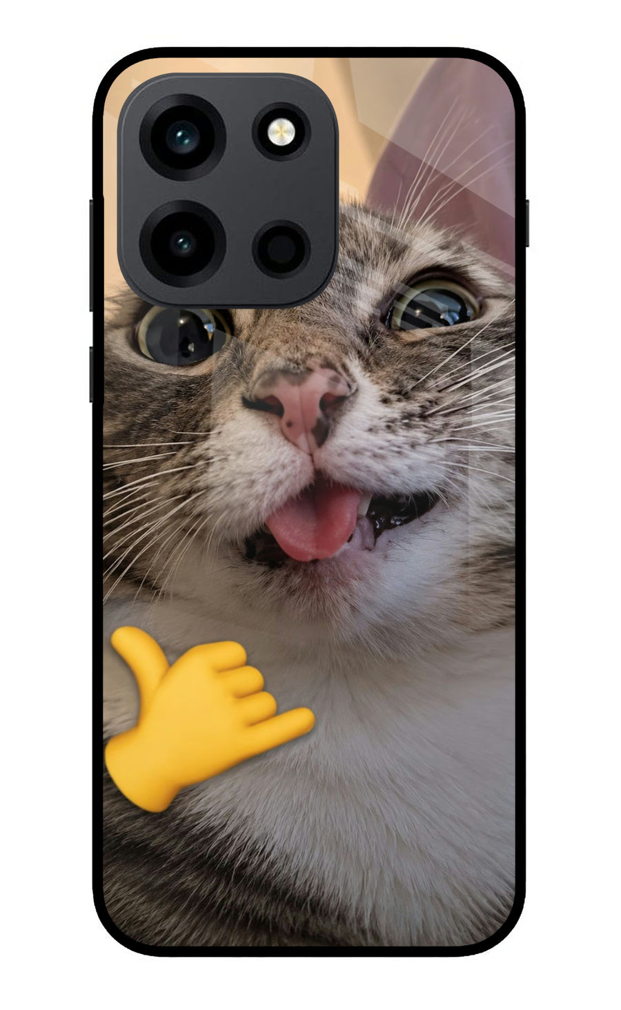 Silly Cat Call OnePlus Nord 6 Back Cover, Glass case