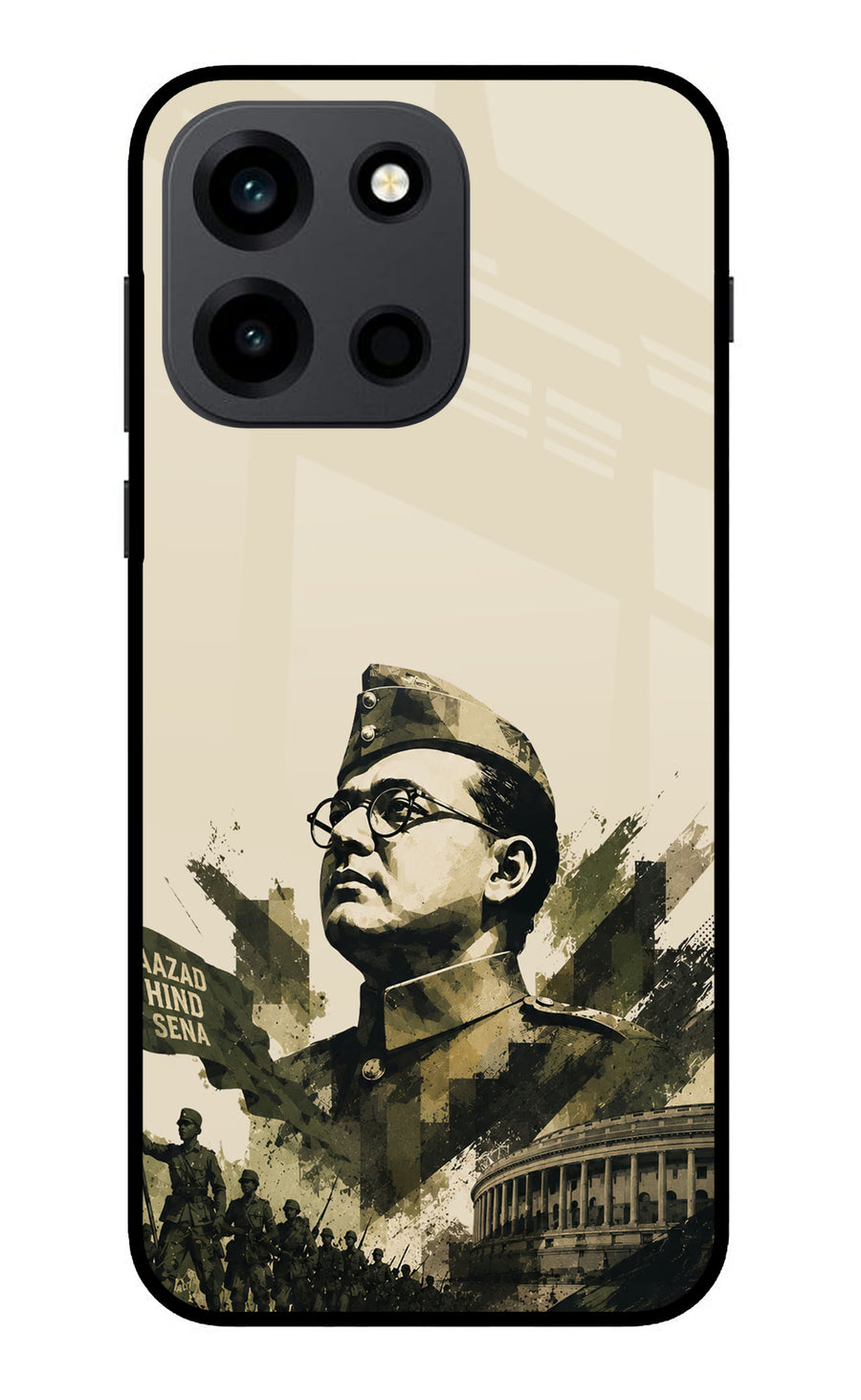 Netaji Rising OnePlus Nord 6 Back Cover, Glass case