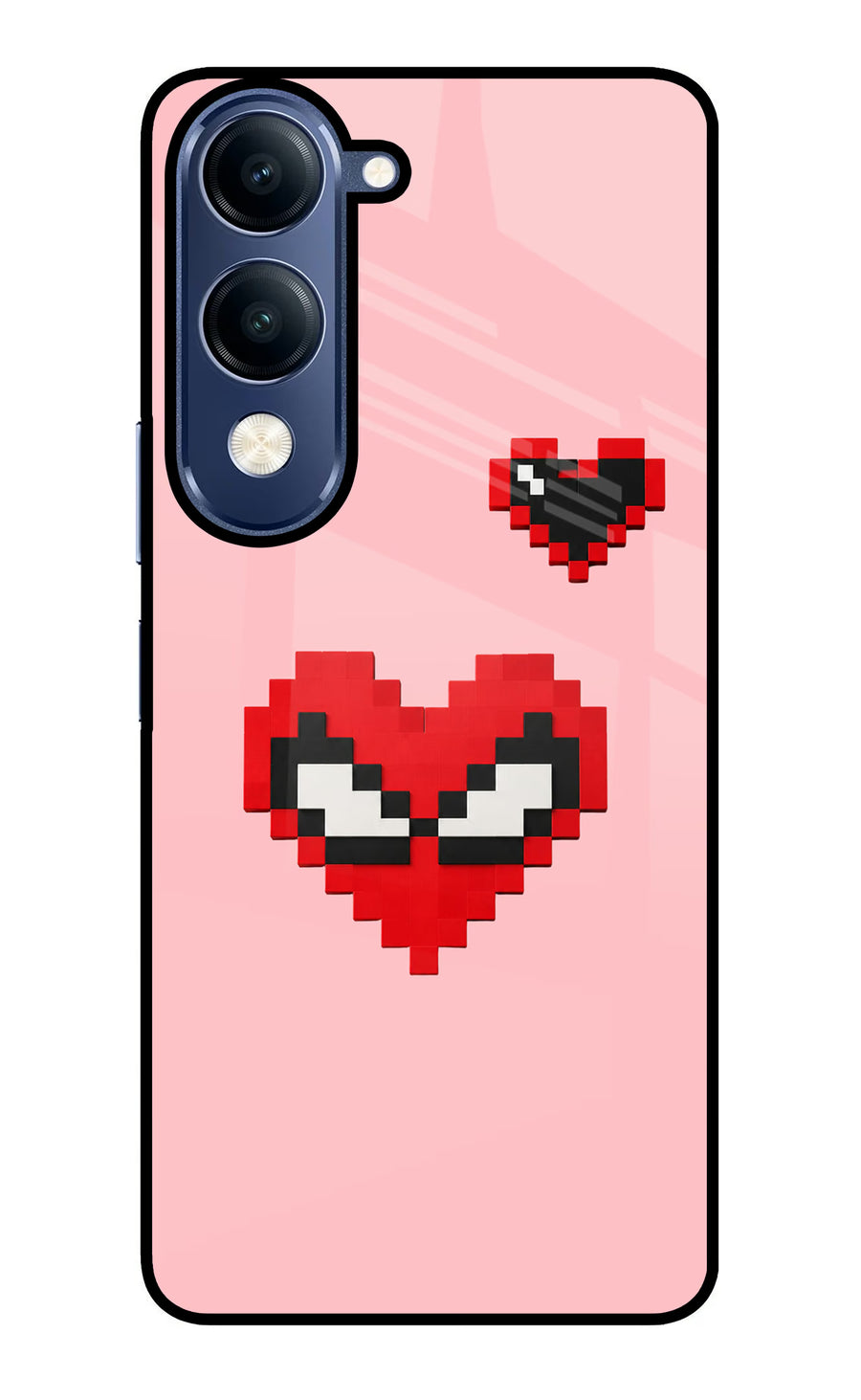 Gwen Heart Vivo T4 Lite 5G Back Cover, Glass case