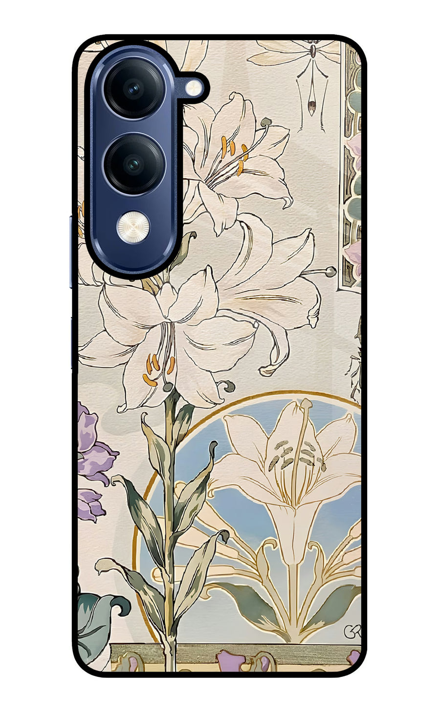 White Lily Vivo T4 Lite 5G Back Cover, Glass case