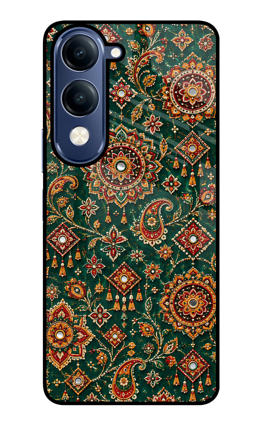 Green Pataka Vivo T4 Lite 5G Back Cover, Glass case