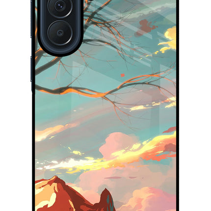 Scenery Samsung A57 5G Glass Case Back Cover by Casekaro