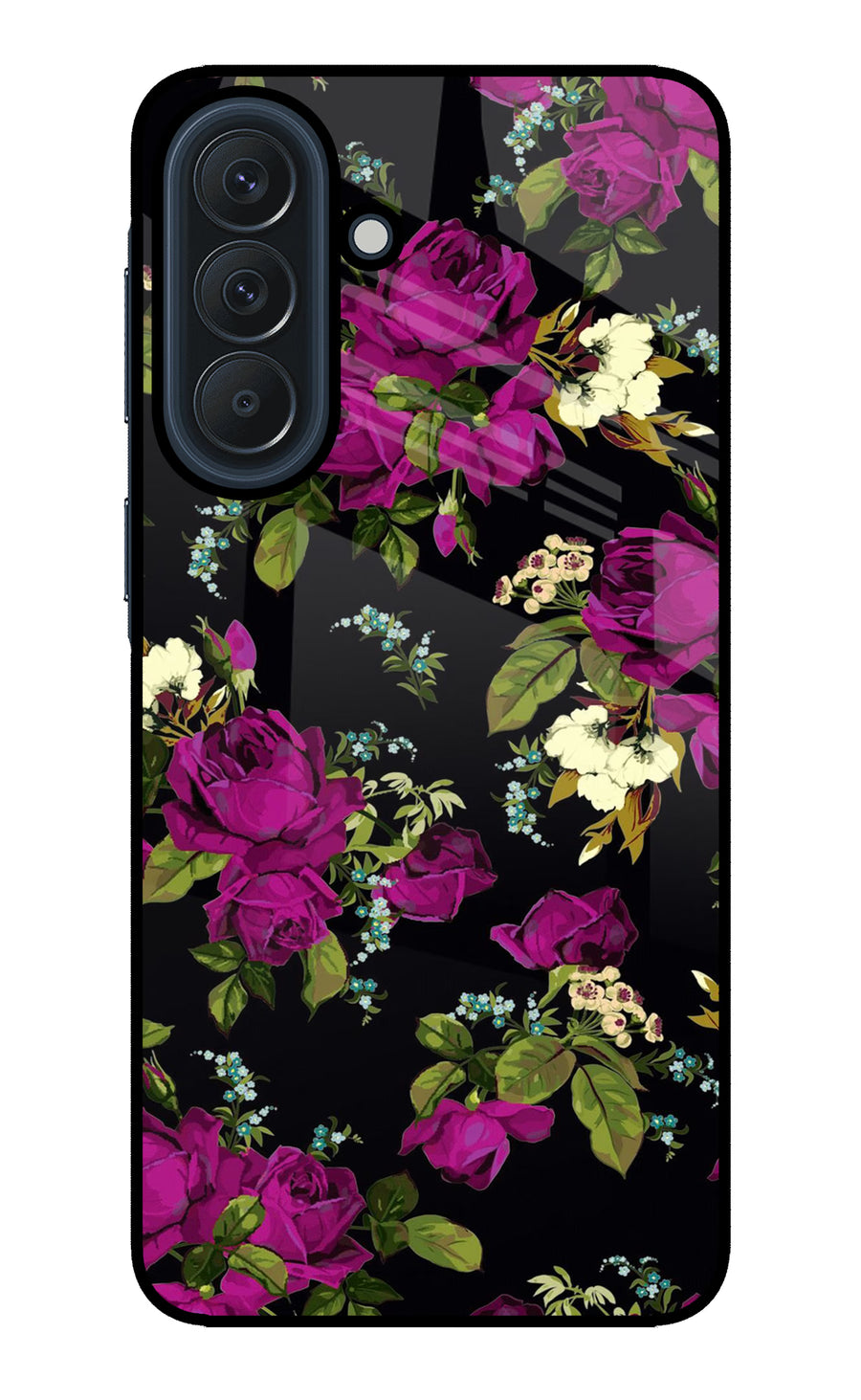 Flowers Samsung A57 5G Back Cover, Glass case