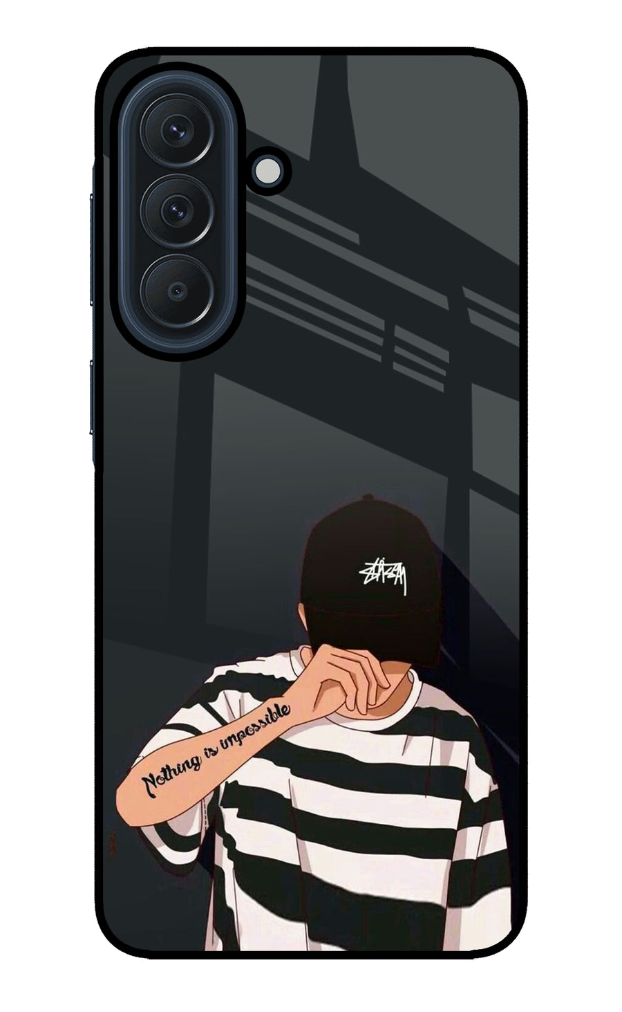 Aesthetic Boy Samsung A57 5G Back Cover, Glass case