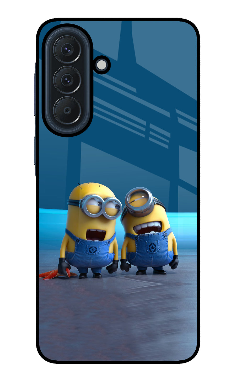 Minion Laughing Samsung A57 5G Back Cover, Glass case