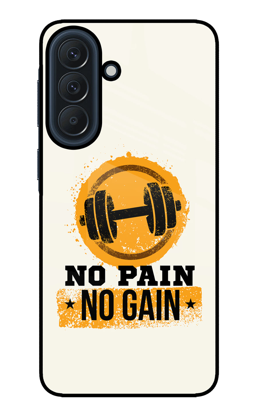 No Pain No Gain Samsung A57 5G Back Cover, Glass case