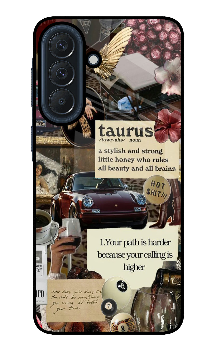 Taurus Zodiac Samsung A57 5G Back Cover, Glass case