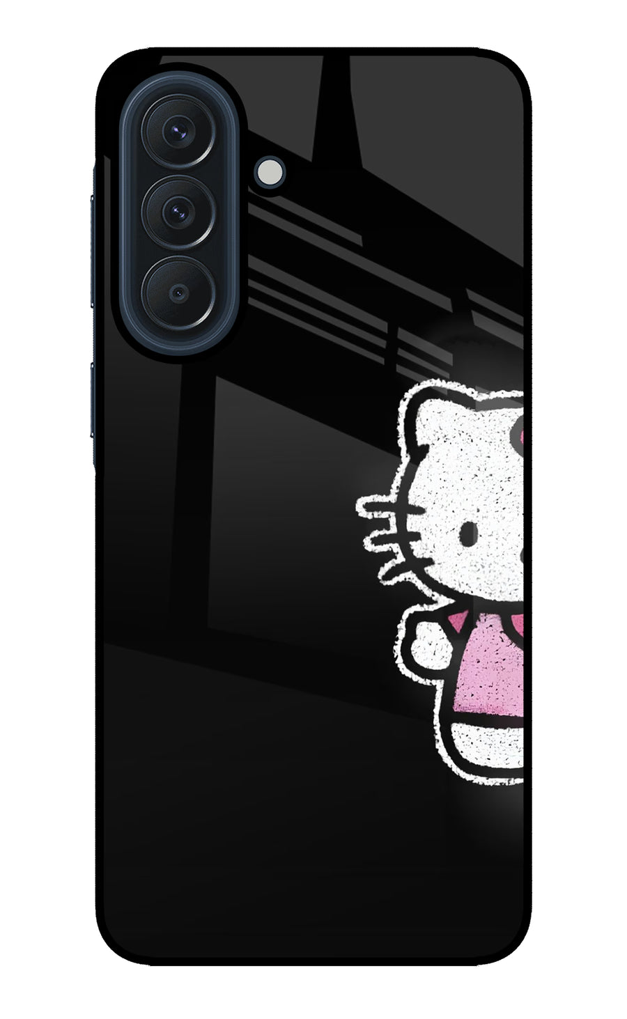 Kitty Charm Samsung A57 5G Back Cover, Glass case