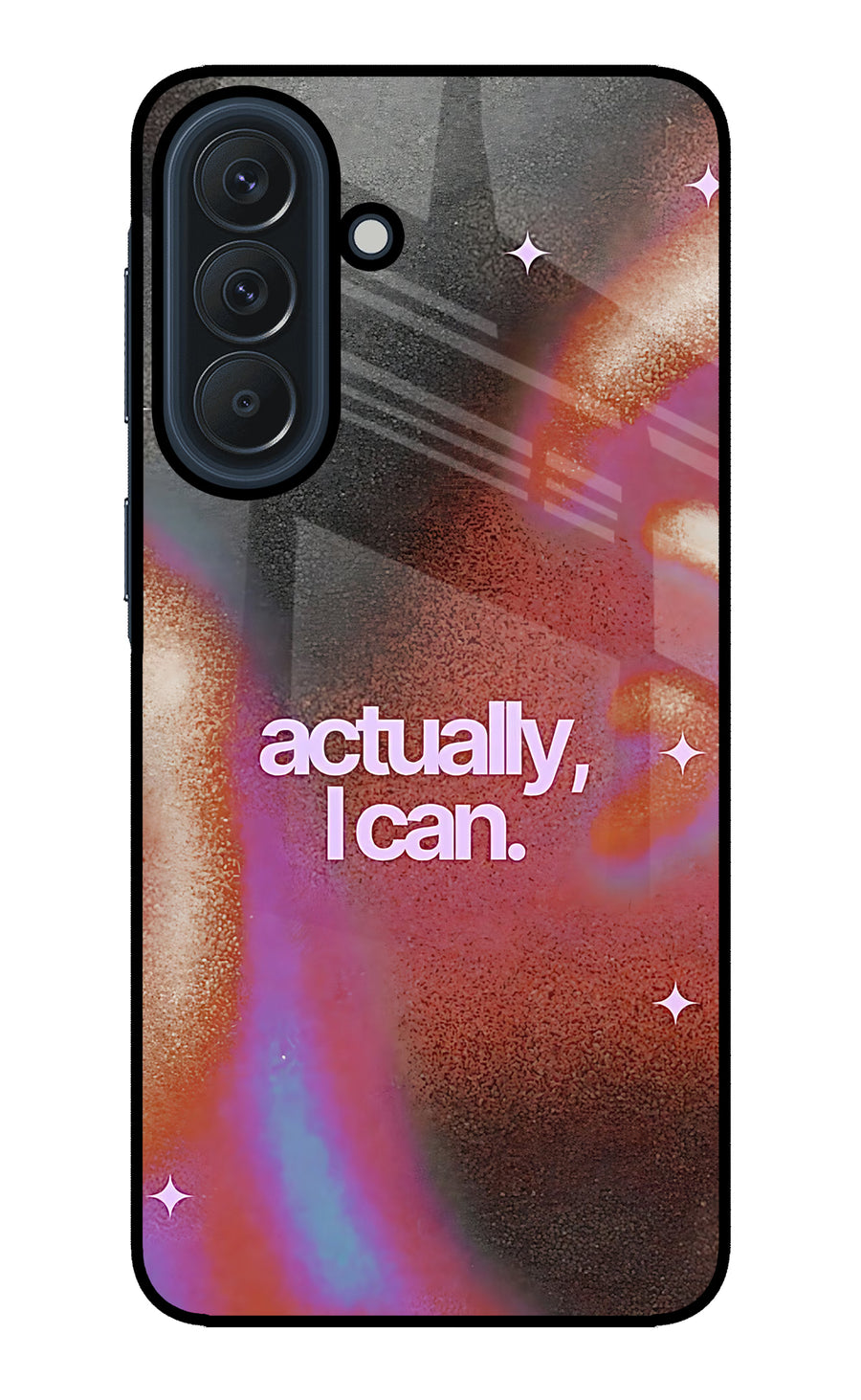 Pink Aura Samsung A57 5G Back Cover, Glass case
