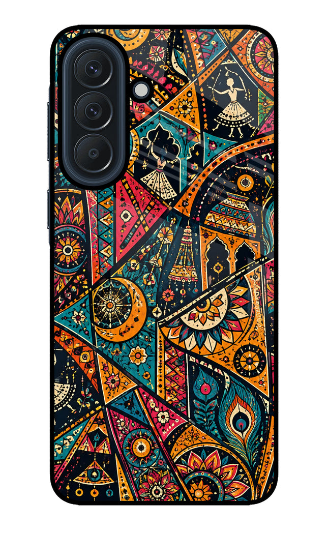 Folk Print Samsung A57 5G Glass Case