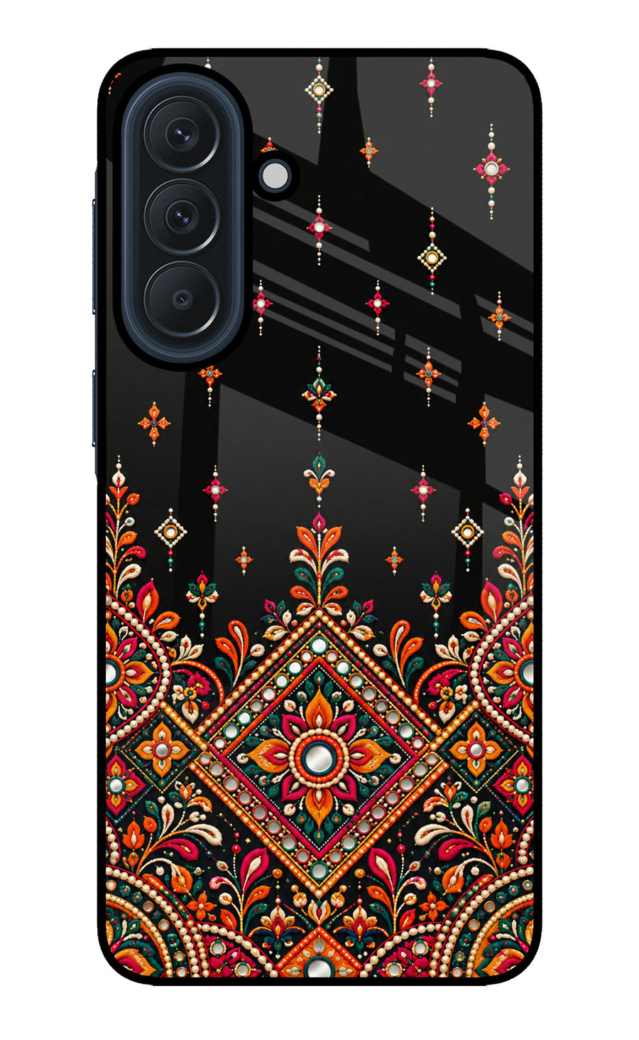 Noir Mehfil Samsung A57 5G Back Cover, Glass case