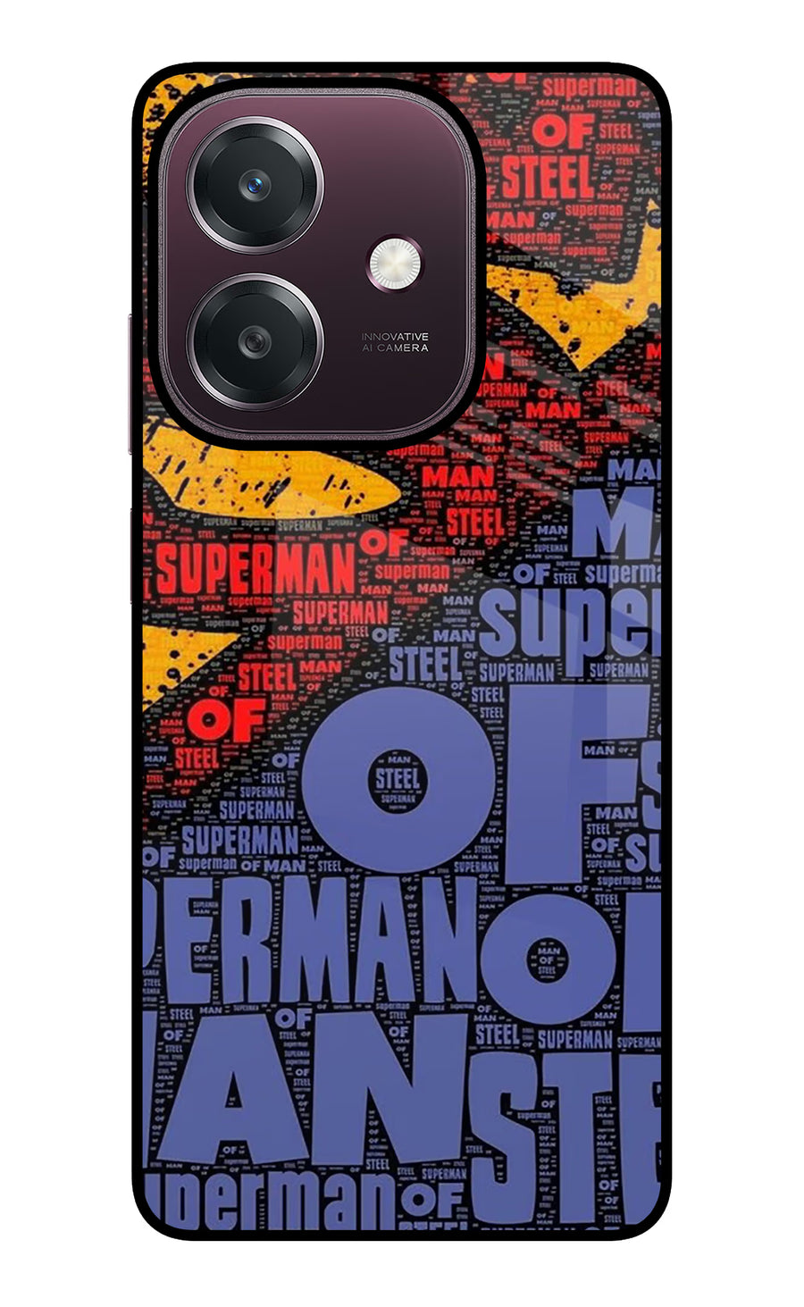 Superman Oppo A3 5G Back Cover, Glass case