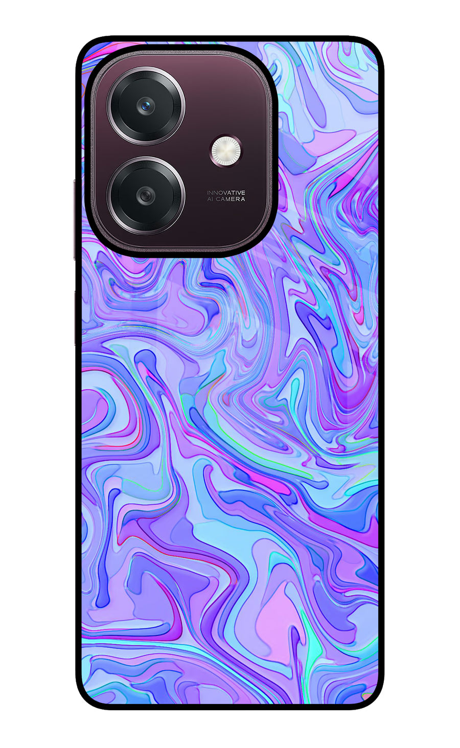 Glitter Oppo A3 5G Back Cover, Glass case