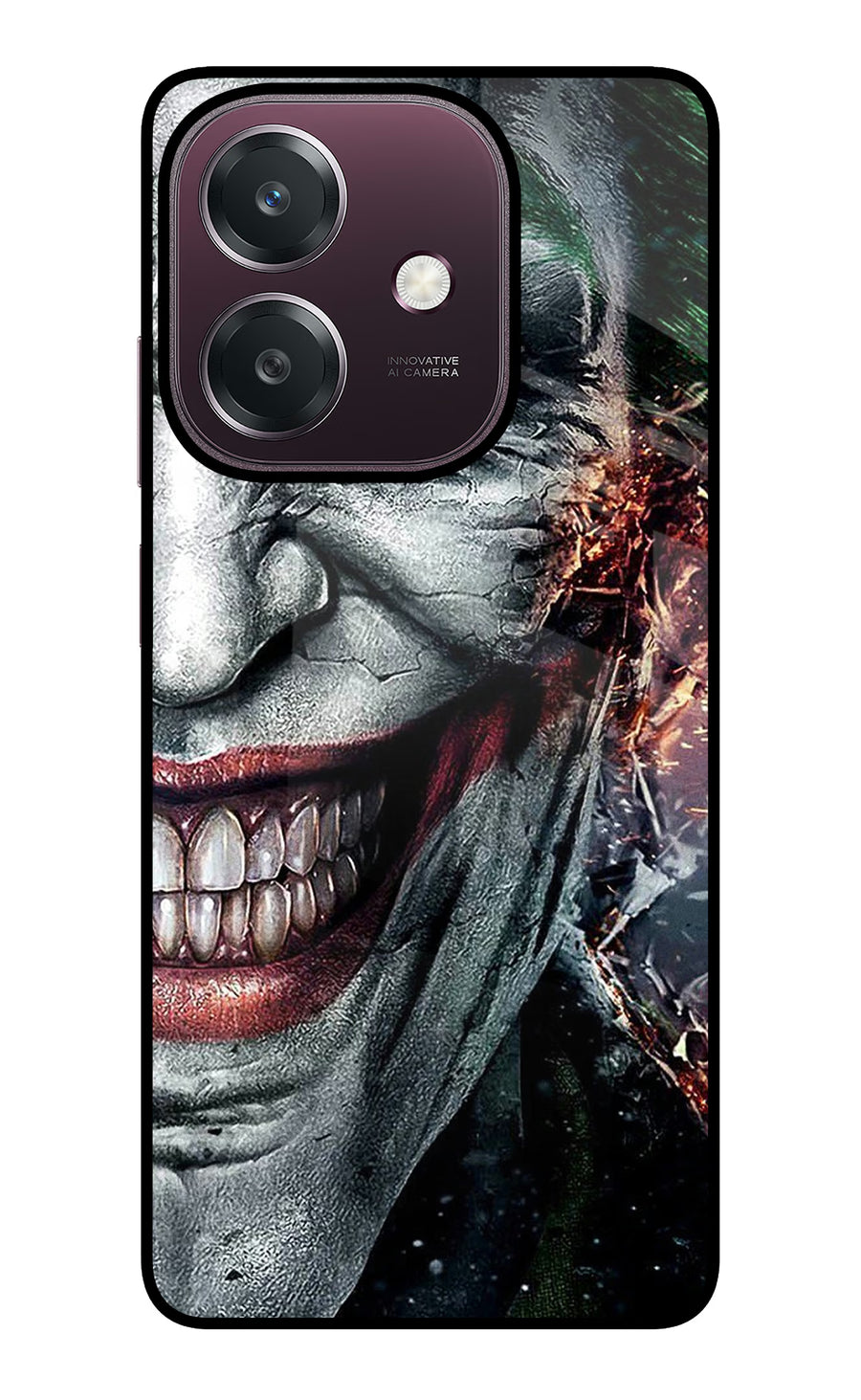 Joker Cam Oppo A3 5G Back Cover, Glass case