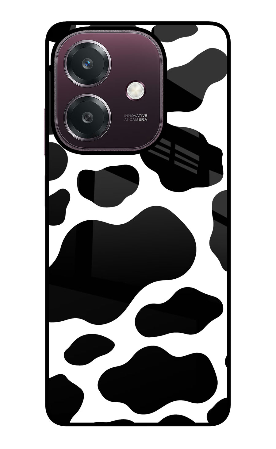 Cow Spots Oppo A3 5G Back Cover, Glass case