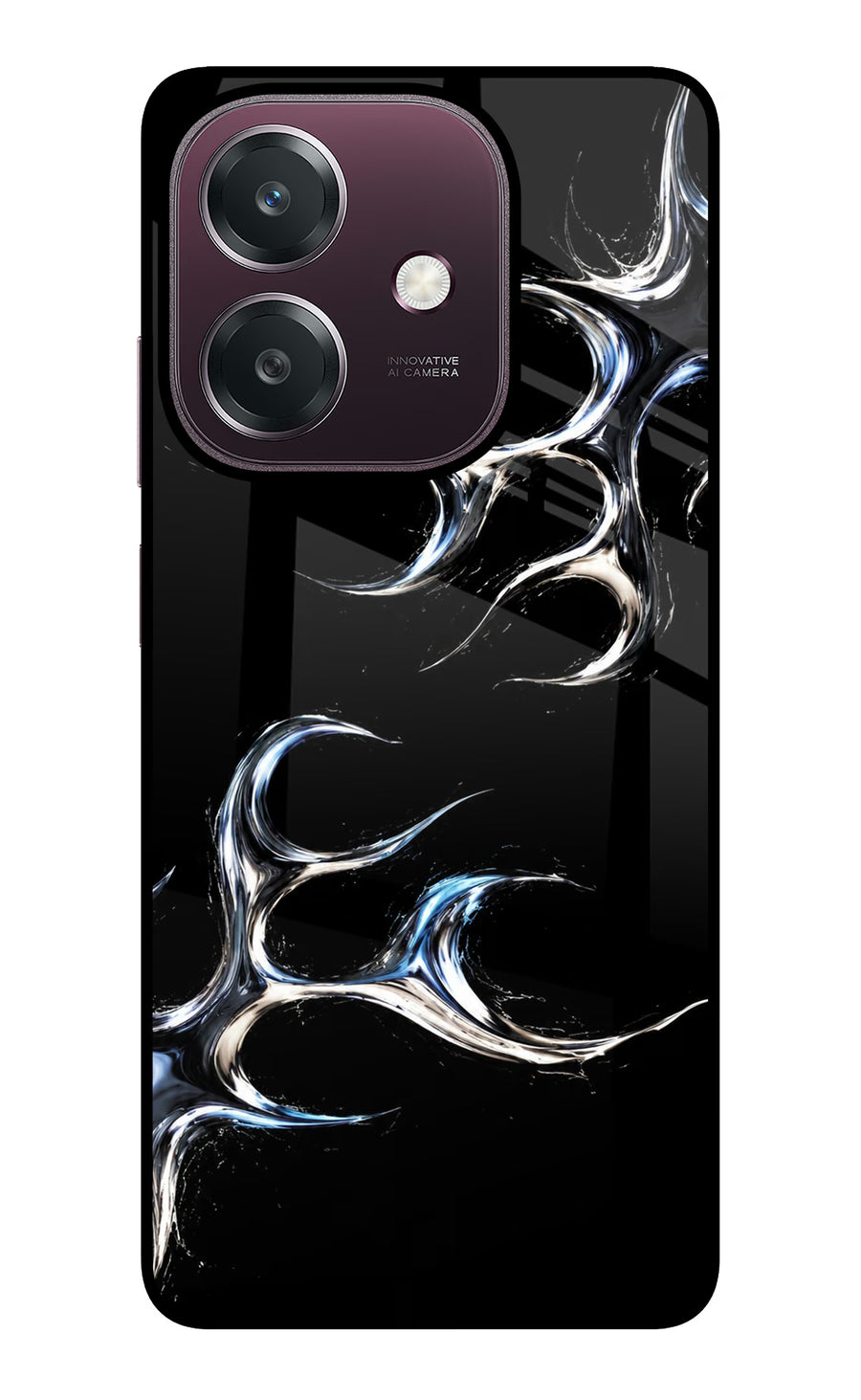 Chrome Tribal Oppo A3 5G Back Cover, Glass case