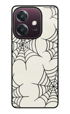 Spider Web Oppo A3 5G Glass Case Back Cover by Casekaro