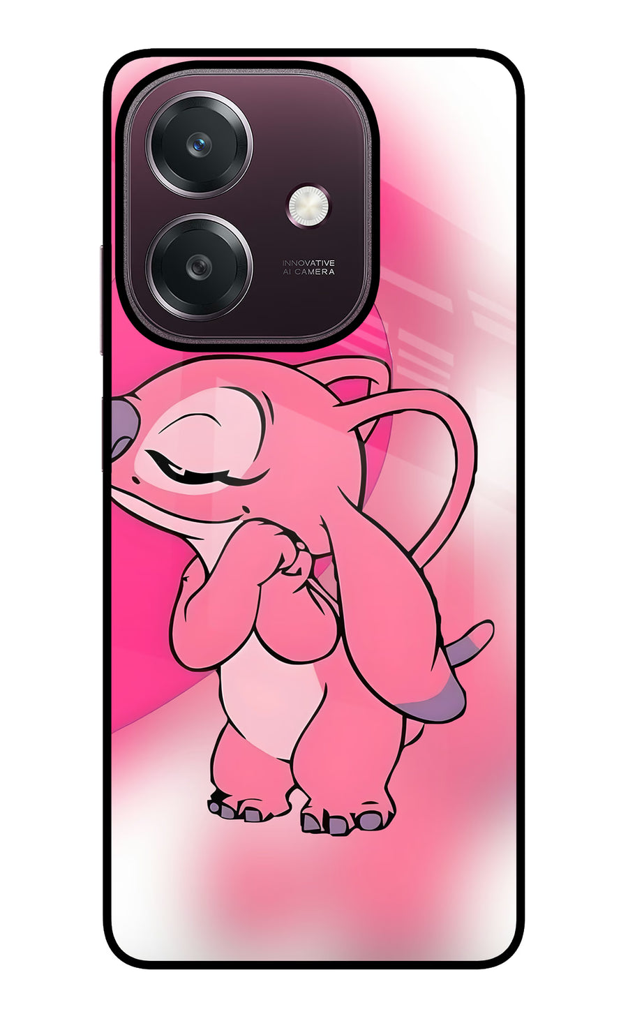 Angel Hug Oppo A3 5G Back Cover, Glass case