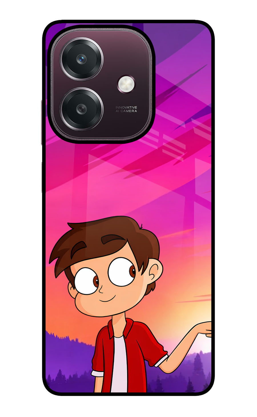 Marco Sunset Oppo A3 5G Back Cover, Glass case